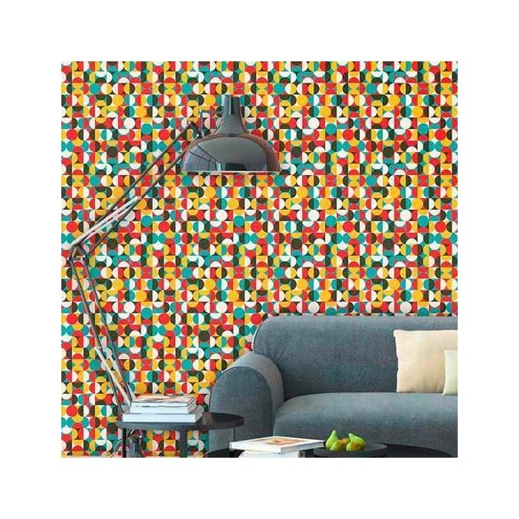 Papel de Parede Adesivo Retrô 138273374