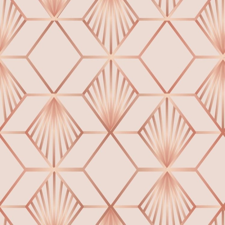 Papel de Parede Adesivo Rosa geométrico N08149