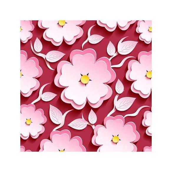 Papel de Parede Adesivo rosa vermelho 319132811
