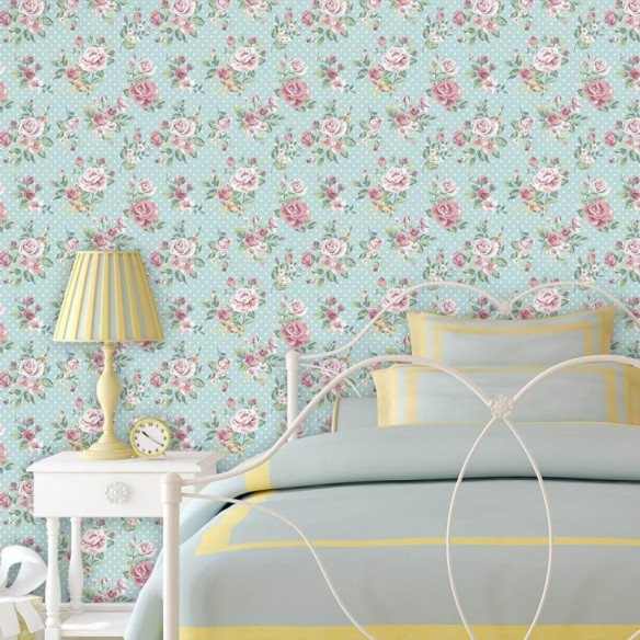 Papel de Parede Adesivo Rosas 2013
