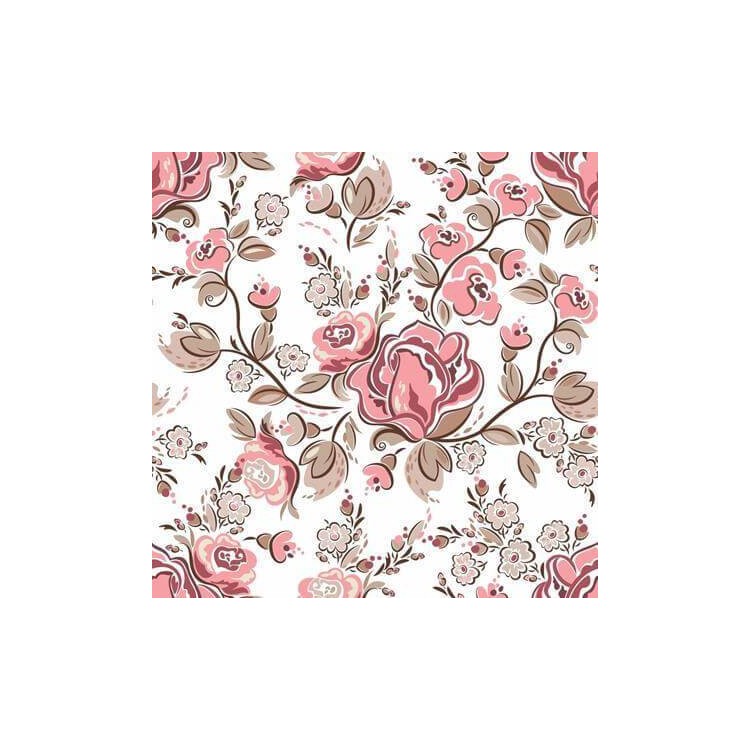 Papel de Parede Adesivo Rosas 688