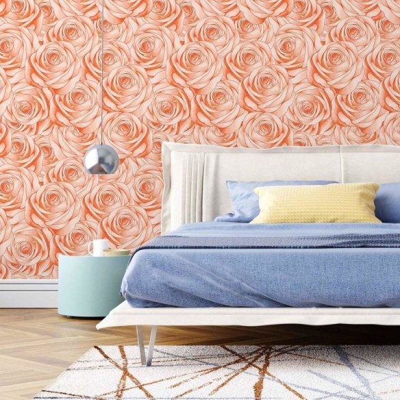 Papel de Parede Adesivo Rosas N03008