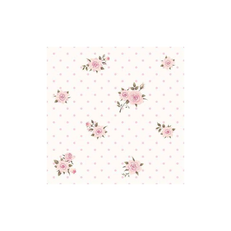 Papel de Parede Adesivo Rosas Poá 288457175