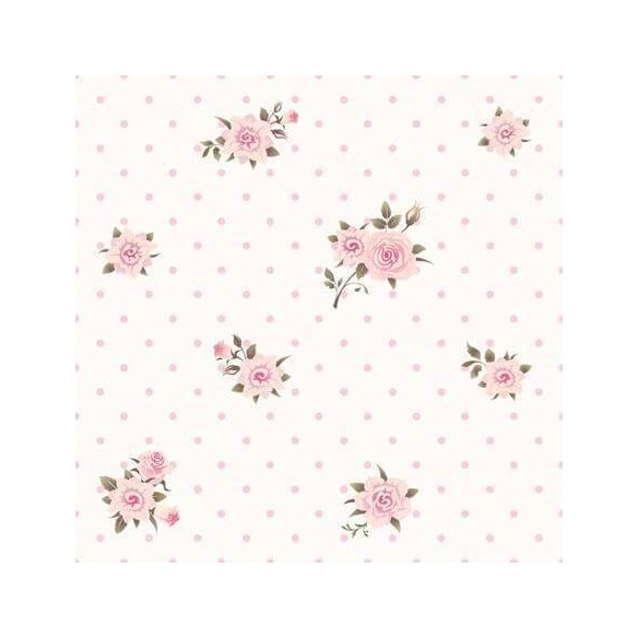 Papel de Parede Adesivo Rosas Poá 288457175