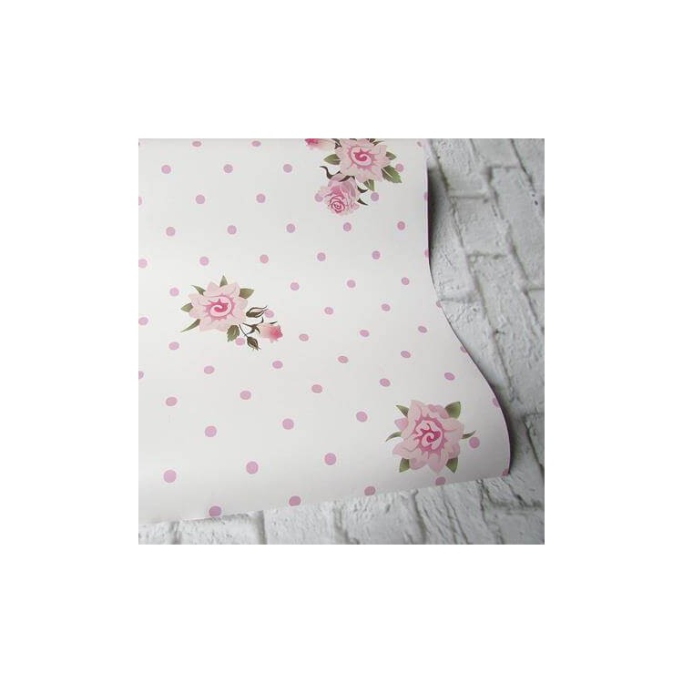 Papel de Parede Adesivo Rosas Poá 288457175