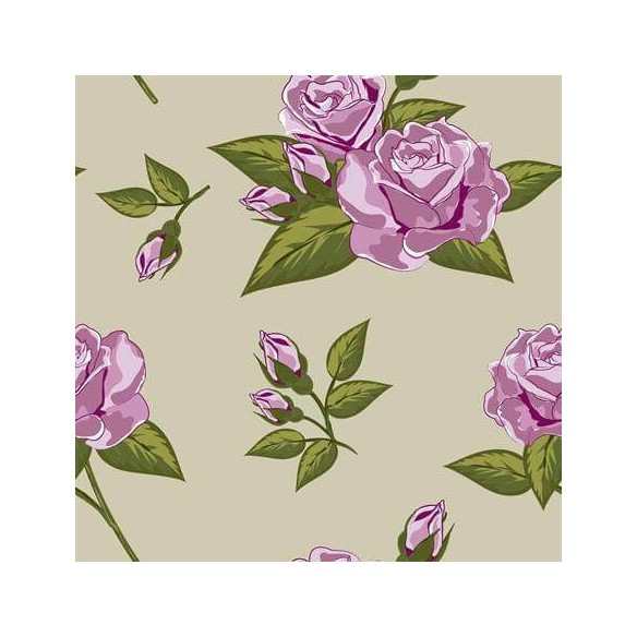 Papel de Parede Adesivo Rosas Roxas 419846