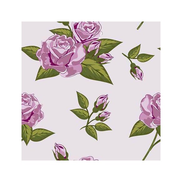 Papel de Parede Adesivo Rosas Roxas 4219846