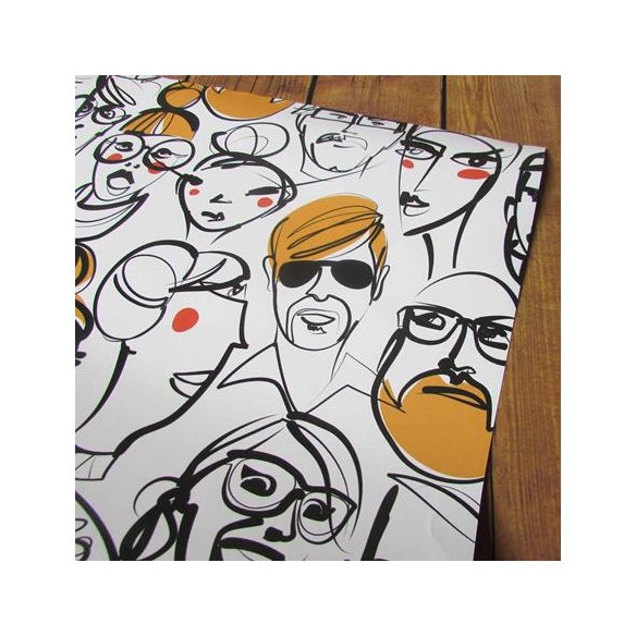 Papel de Parede Adesivo Rostos Pessoas 287312792