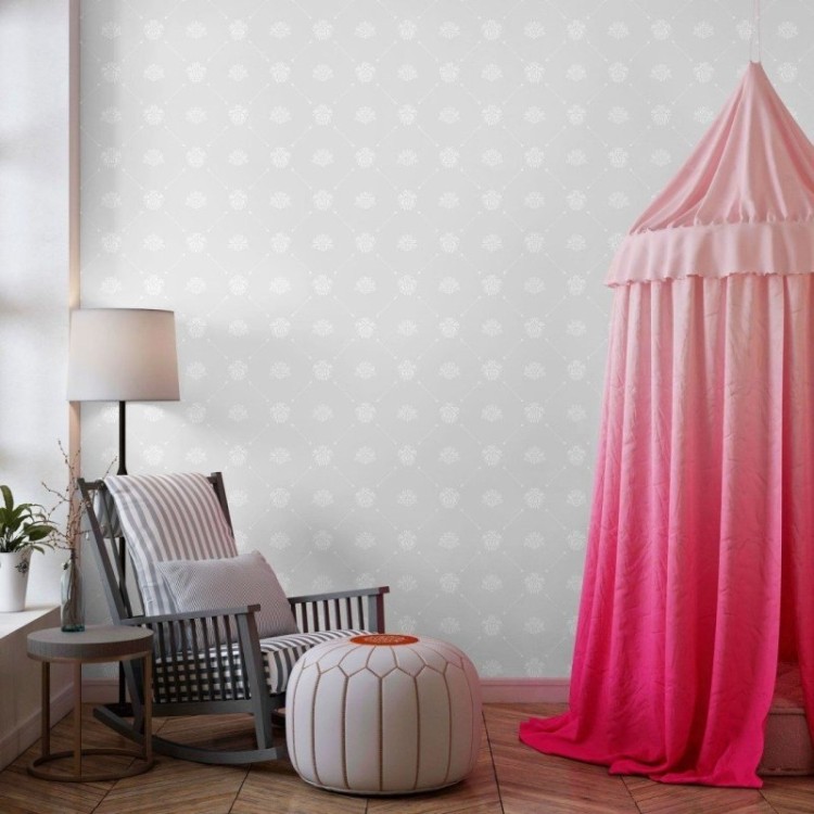Papel de Parede Adesivo Royal Baroque Grey...