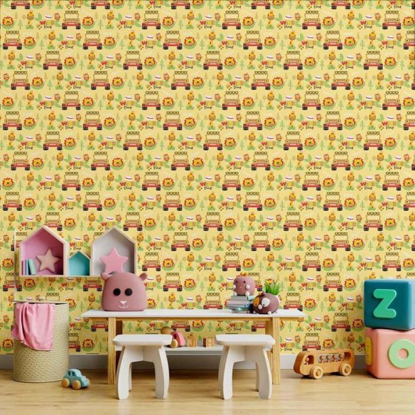 Papel de Parede Adesivo Safari Infantil N09019
