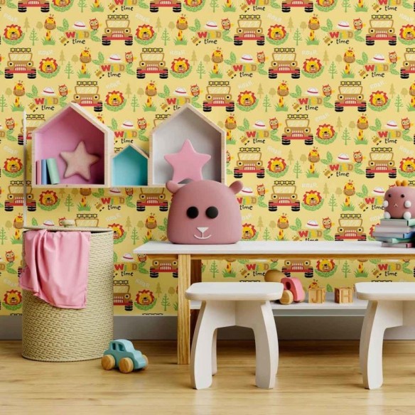 Papel de Parede Adesivo Safari Infantil N09019