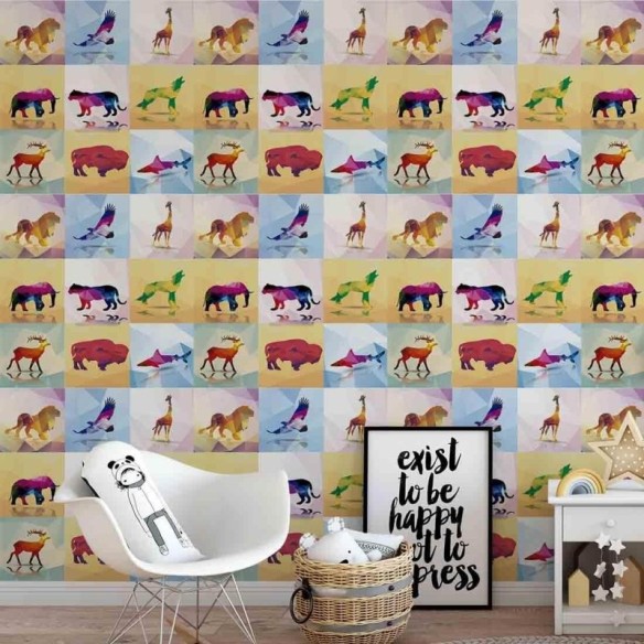 Papel de Parede Adesivo Safári Moderno 42927751