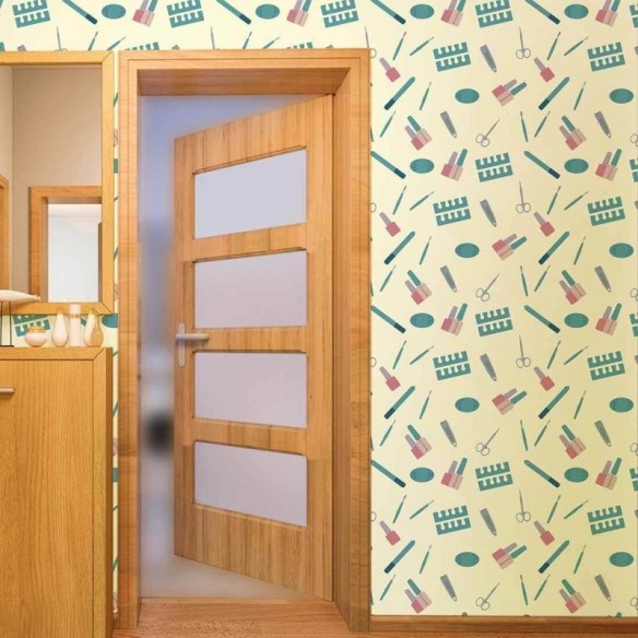 Papel de Parede Adesivo Salão Manicure 293206856