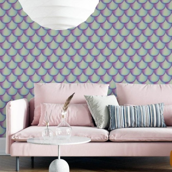 Papel de Parede Adesivo Sereia Cauda N5893