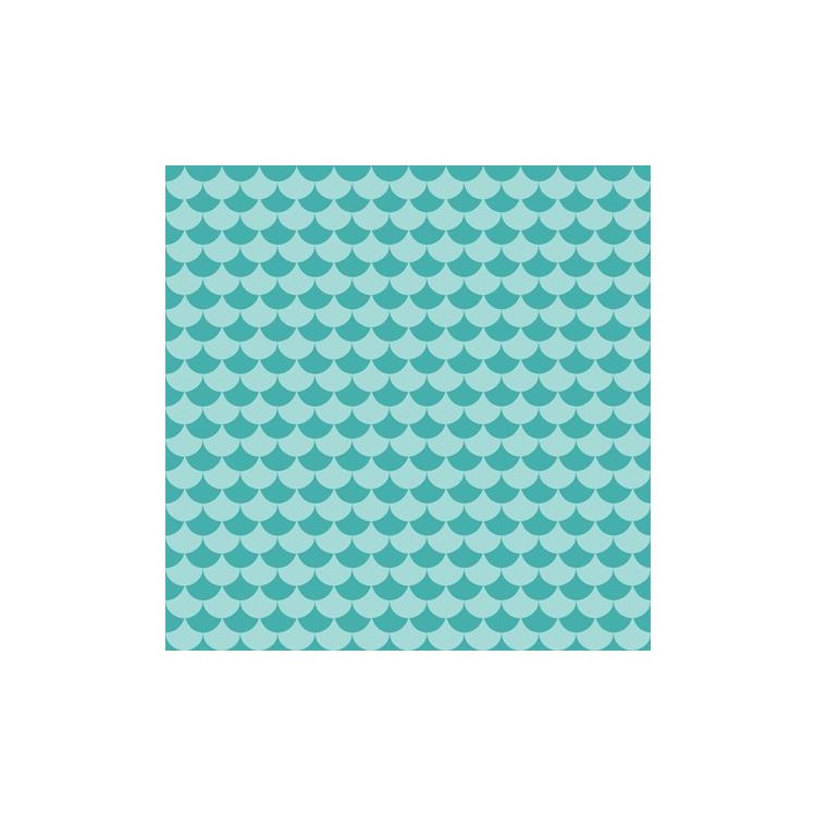 Papel de Parede Adesivo Sereia Peixe Onda 2496