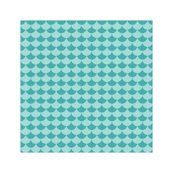 Papel de Parede Adesivo Sereia Peixe Onda 2496