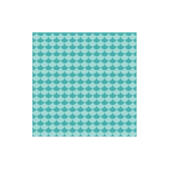 Papel de Parede Adesivo Sereia Peixe Onda 3542