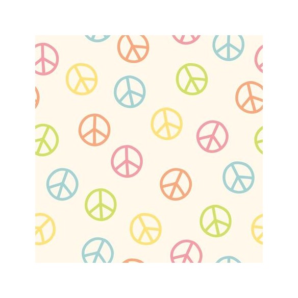 Papel de Parede Adesivo Simbolo Paz e Amor 169608