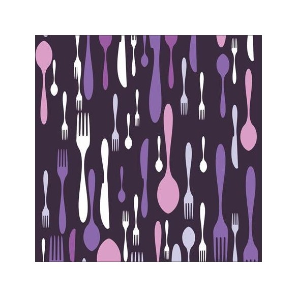 Papel de Parede Adesivo Talheres 1026