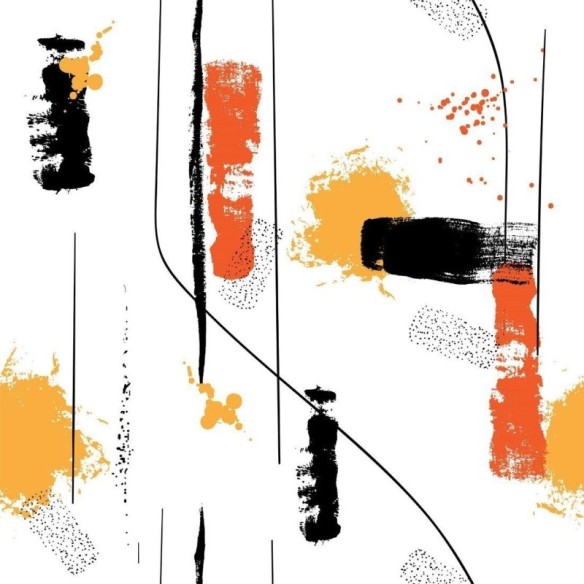 Papel de Parede Adesivo Abstrato Pintura N013002
