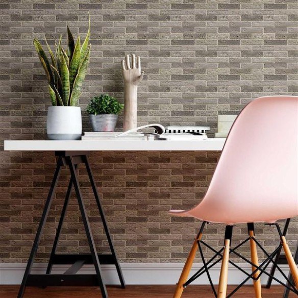 Papel de Parede Adesivo Tijolinhos N08235