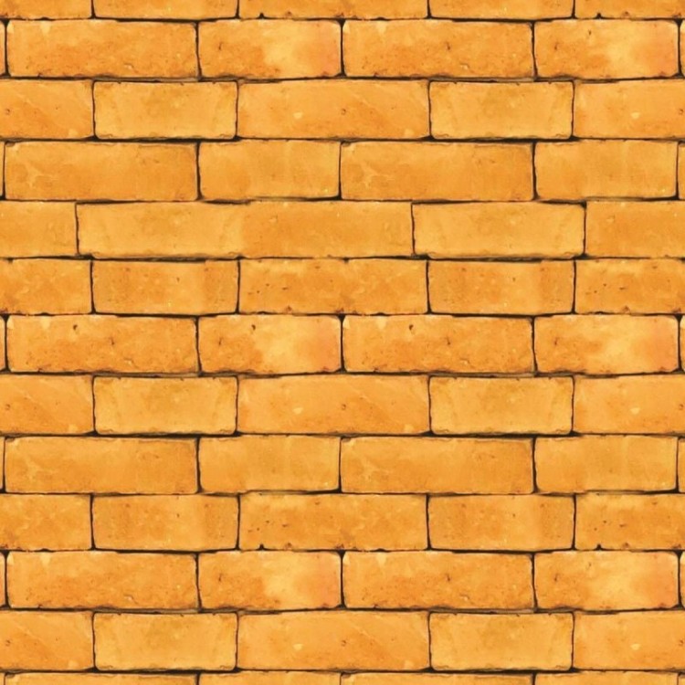 Papel de Parede Adesivo Tijolo Barroso Laranja...