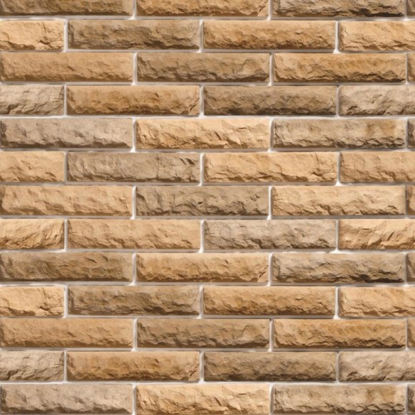 Papel de Parede Adesivo Tijolo Bege NP077