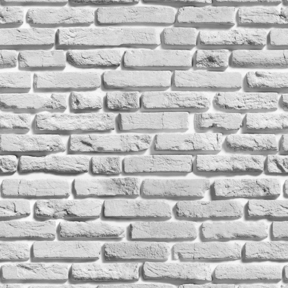 Papel de Parede Adesivo Tijolo Branco NP005