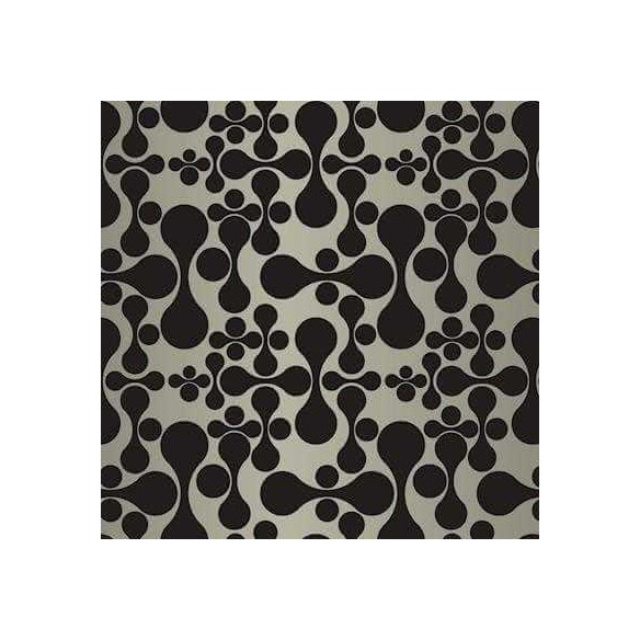 Papel de Parede Adesivo Abstrato Preto 91590653