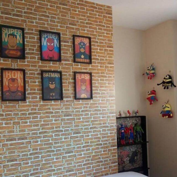 Papel de Parede Adesivo Tijolo Inglês Rústico 6713589