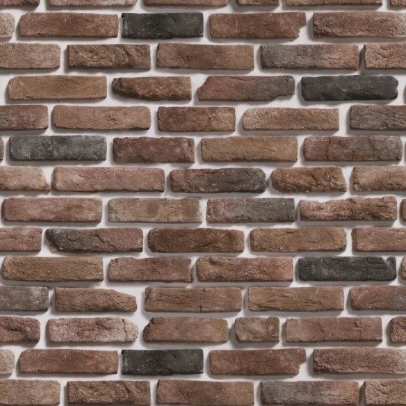 Papel de Parede Adesivo Tijolo Marrom NP009