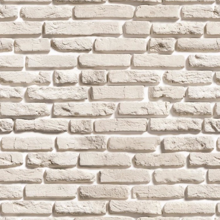 Papel de Parede Adesivo Tijolo Off White NP006