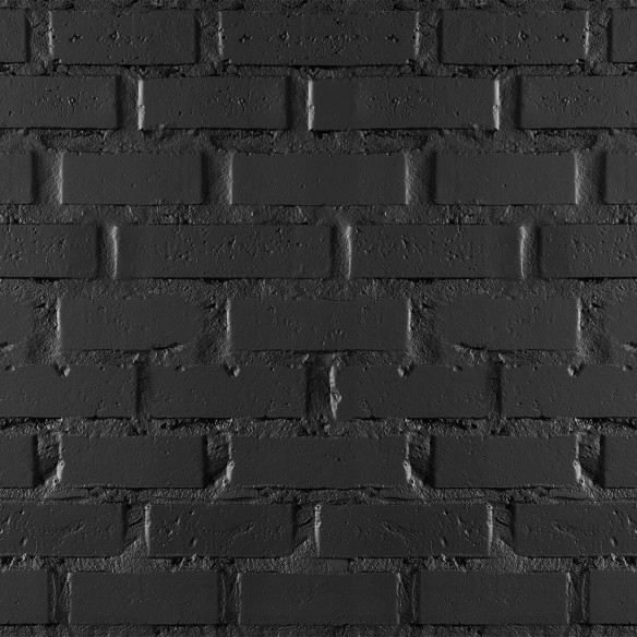 Papel de Parede Adesivo Tijolo Preto Rústico 98771