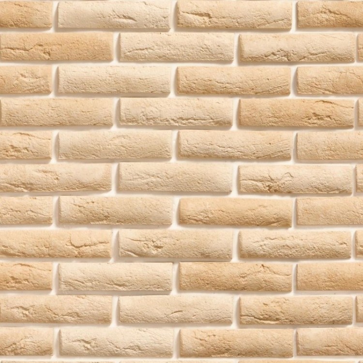 Papel de Parede Adesivo Tijolo Rustico Bege NP078