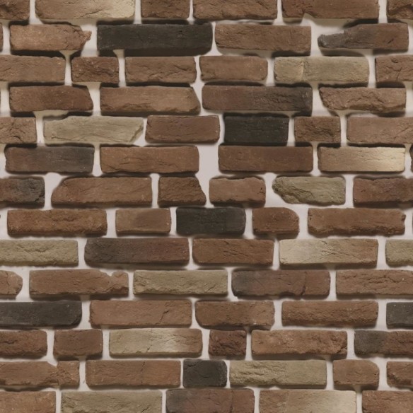 Papel de Parede Adesivo Tijolo Rustico Marrom NP057