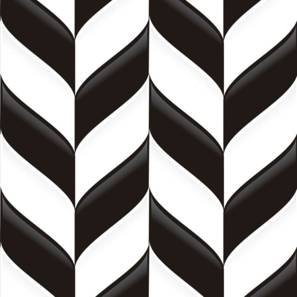 Papel de Parede Adesivo Abstrato Preto e Branco N011001