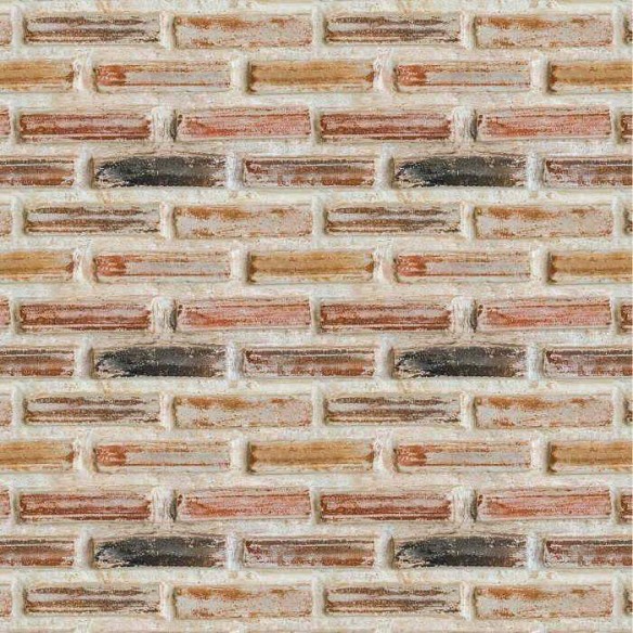Papel de Parede Adesivo Tijolo Rústico N02241