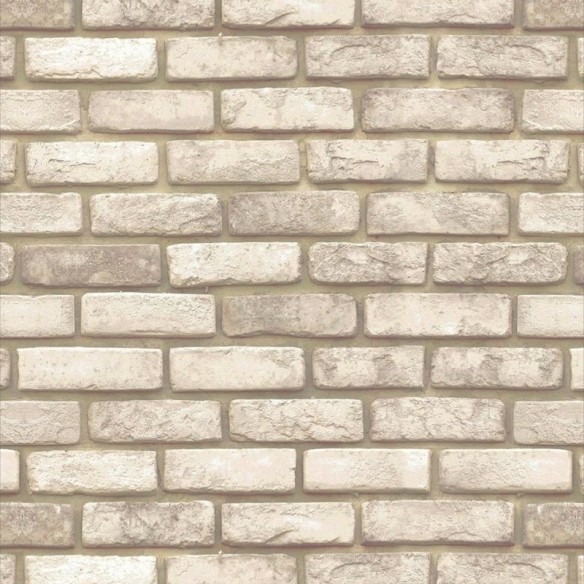 Papel de Parede Adesivo Tijolos Bege N08261