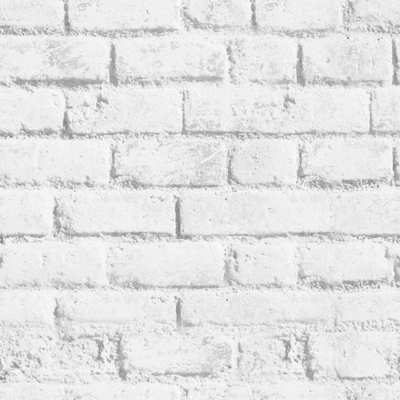 Papel de Parede Adesivo Tijolos White Brick N013292
