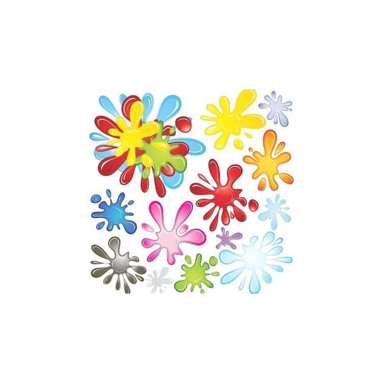 Papel de Parede Adesivo Tintas Coloridas 546