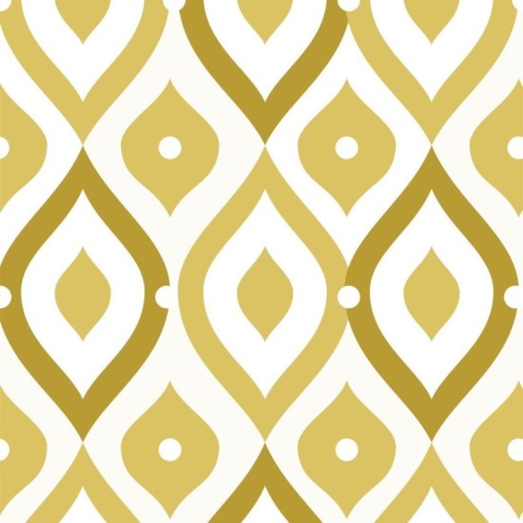 Papel de Parede Adesivo Abstrato Retrô Ondas N013102