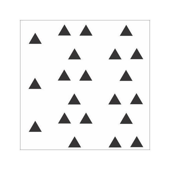 Papel de Parede Adesivo Triângulo Preto Branco 52648