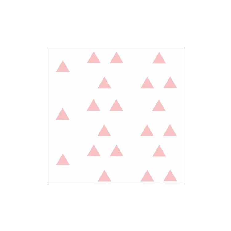Papel de Parede Adesivo Triângulo Rosa Jovem...