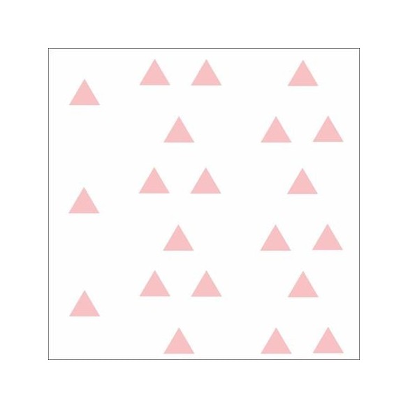 Papel de Parede Adesivo Triângulo Rosa Jovem 526481