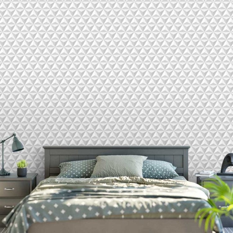 Papel de Parede Adesivo Triângulos 3d 62291735