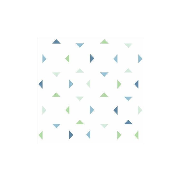 Papel de Parede Adesivo Triângulos Azul 36598