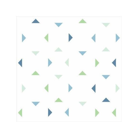 Papel de Parede Adesivo Triângulos Azul 36598