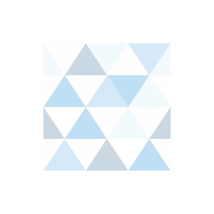 Papel de Parede Adesivo Triângulos Azul 98547