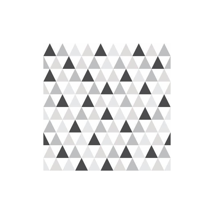 Papel de Parede Adesivo Triângulos Cinza 65412