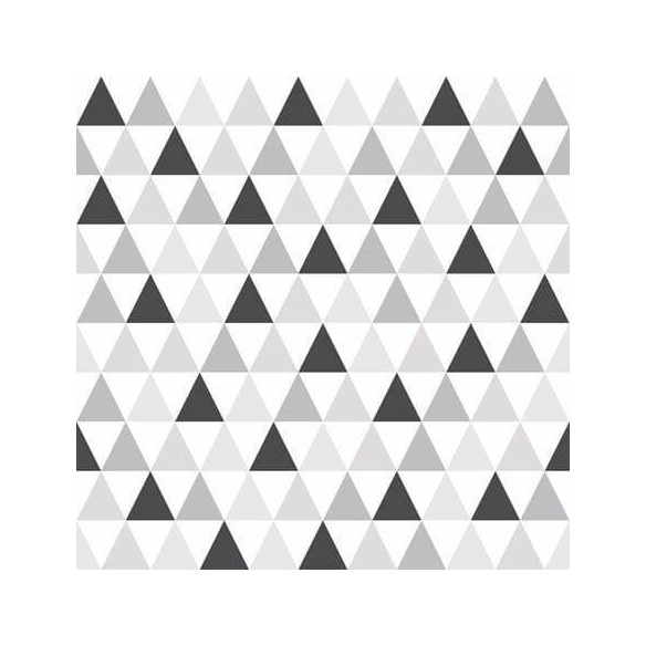 Papel de Parede Adesivo Triângulos Cinza 65412